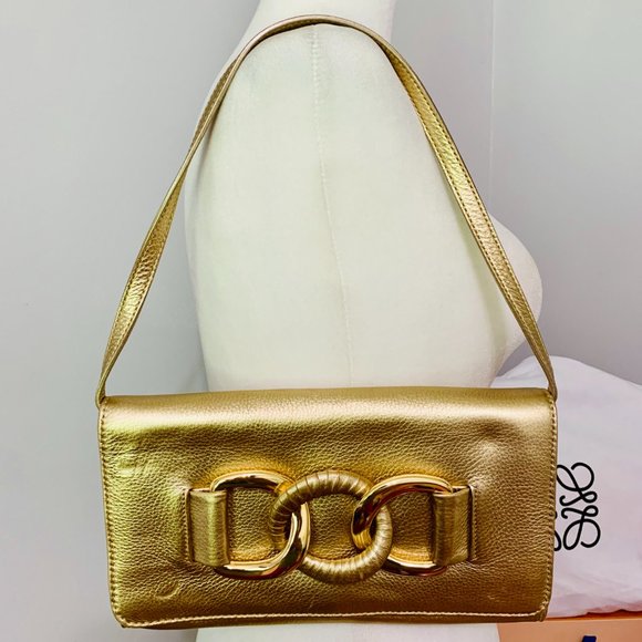 MICHAEL KORS GOLD CLUTCH BAG - Picture 11 of 14